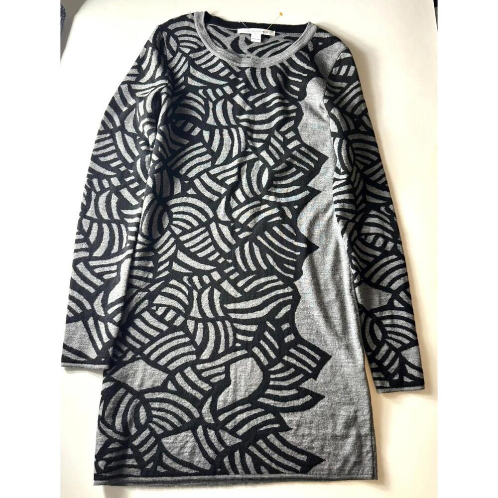 Diane von Furstenberg Wool Sweater Farley Dress Size Large
